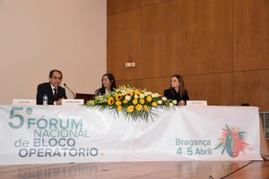 Dr. Jorge Poço a discursar no 5.º Fórum Nacional do Bloco Operatório