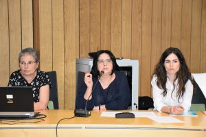 Dr.ª Clotilde Andrade a discursar