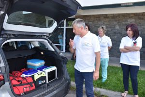Apresentação da viatura da Unidade de Hospitalização Domiciliária