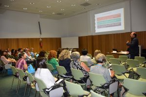 Plateia no Workshop direcionado para médicos