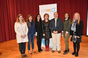 Oradores e moderadora com a Diretora Clínica em Miranda do Douro