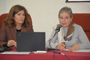 Dr.ª Manuela Santos e Enf.ª Natália Silva