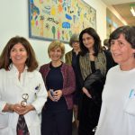 Ministra da Saúde guiada pela Enf.ª Natália Silva e Dr.ª Rosária Branco