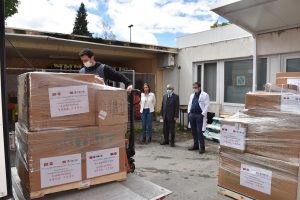 Entrega de ventiladores no Hospital de Bragança